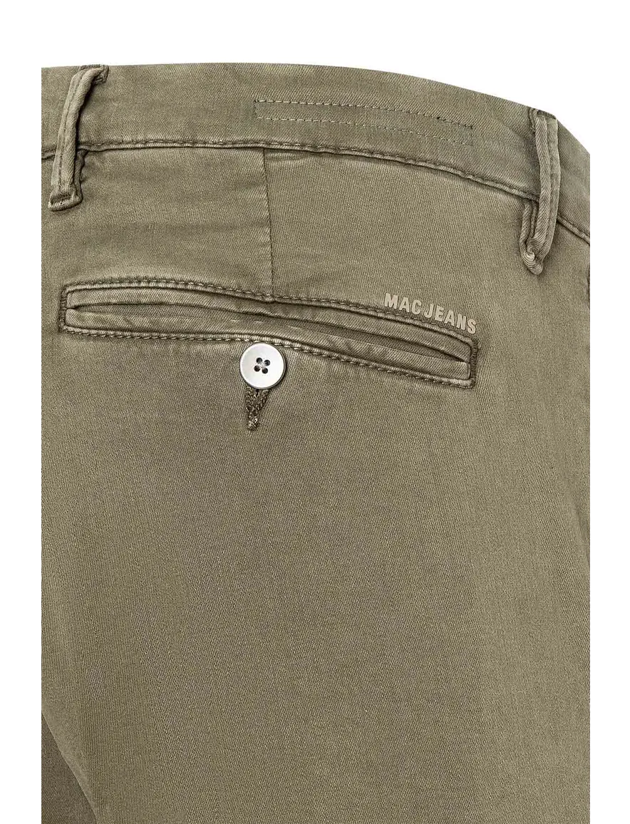 Mac broek heren khaki effen denim