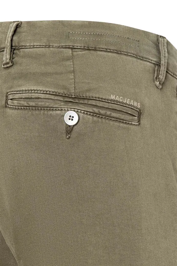 Mac heren broek groen effen denim driver pants