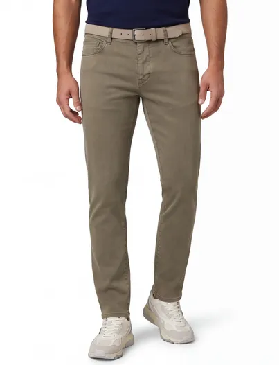 Mac Mac heren broek groen effen denim driver pants