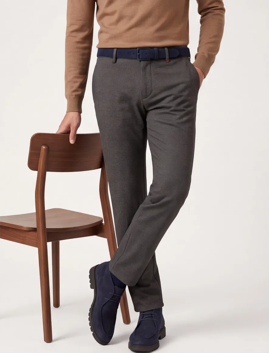 Mac Lennox pantalon bruin grijs