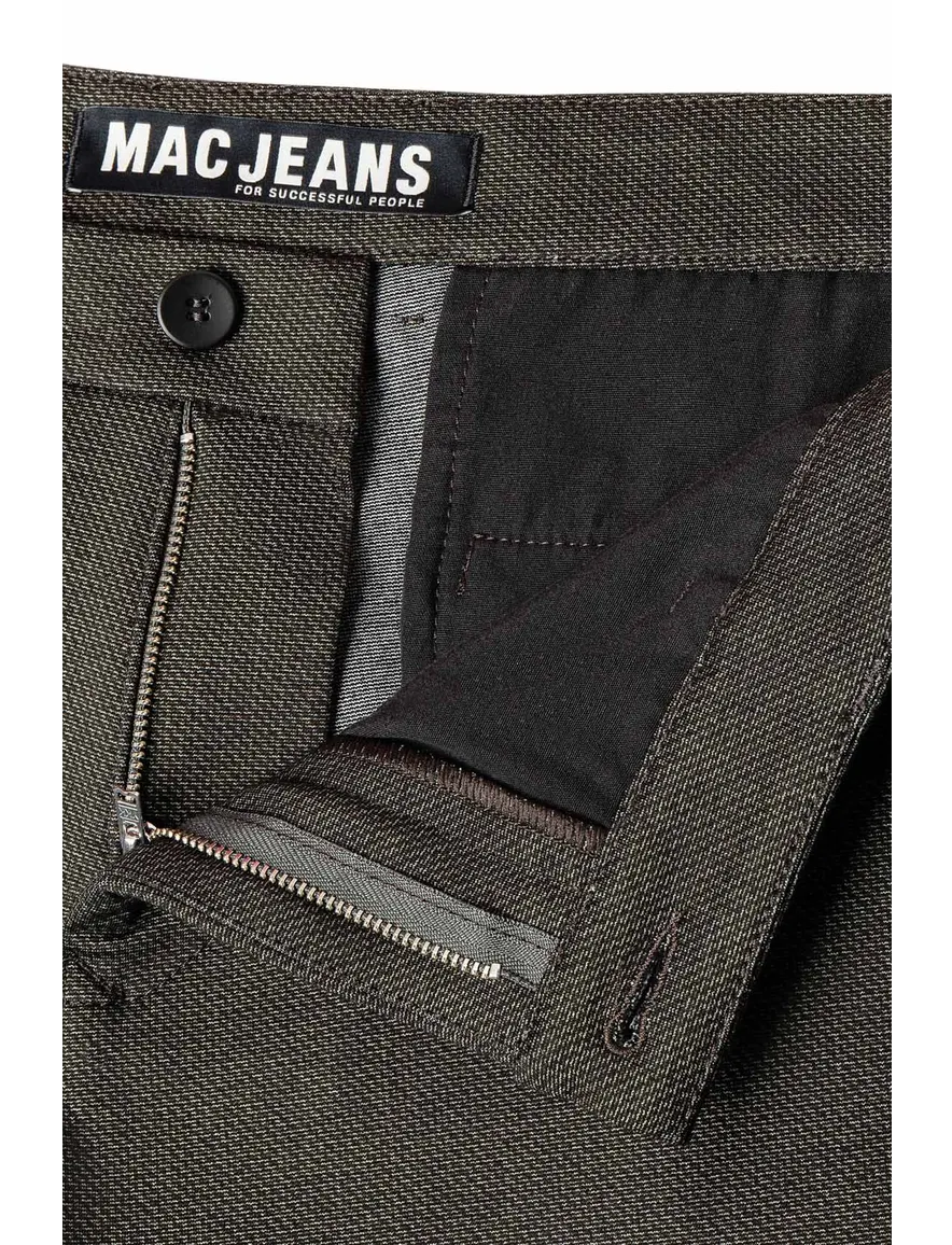 Mac katoenen broek groen structuur