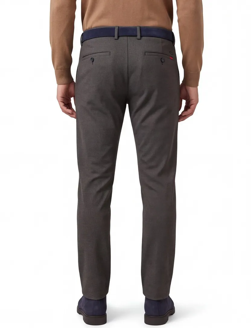Mac katoenen broek groen structuur