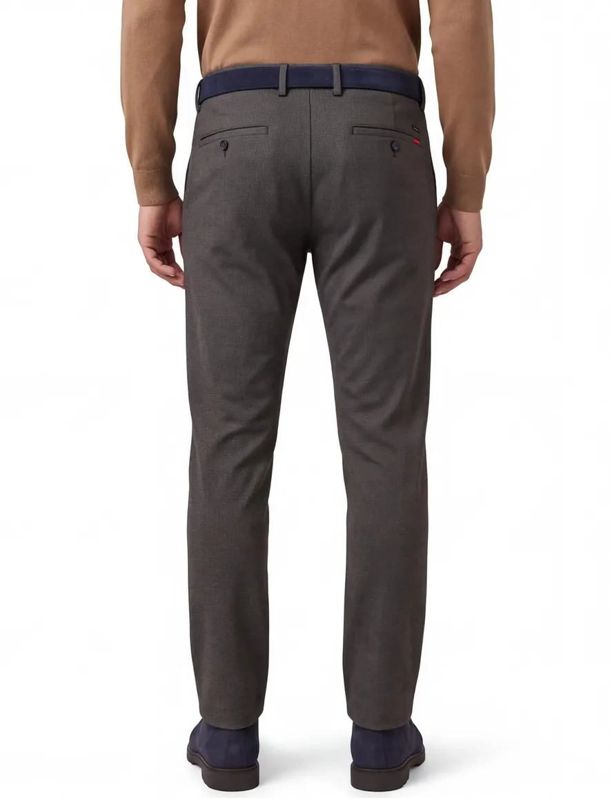 Mac Lennox pantalon bruin grijs