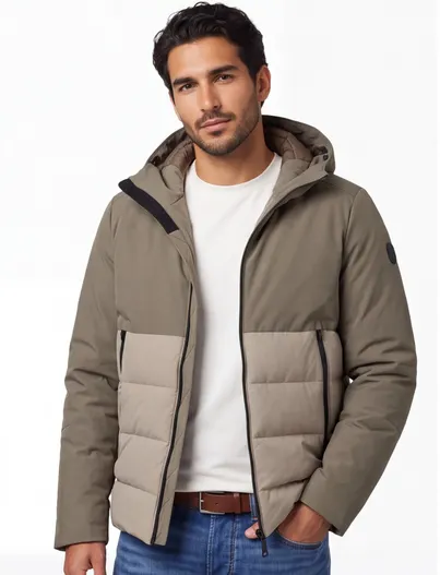 Reset Katoenen Reset winterjas london cardif groen normale fit