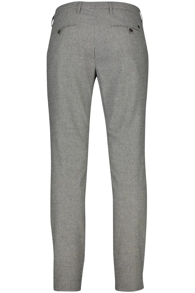 Alberto chino slim fit grijs Rob wol