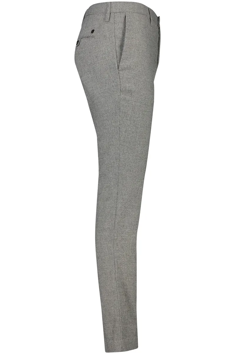 Alberto chino slim fit grijs Rob wol