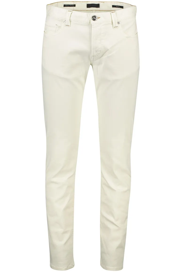 Alberto broek off white effen