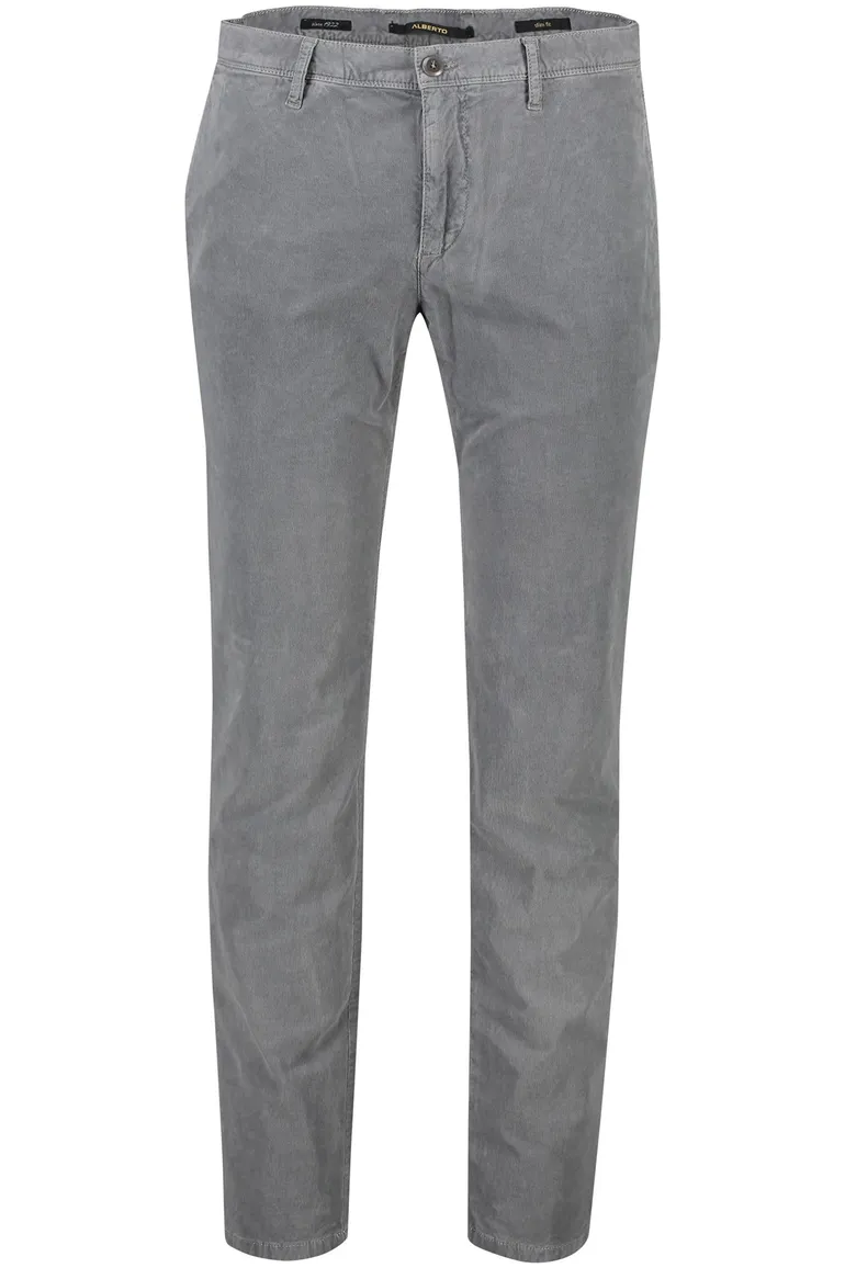 Alberto broek grijs effen