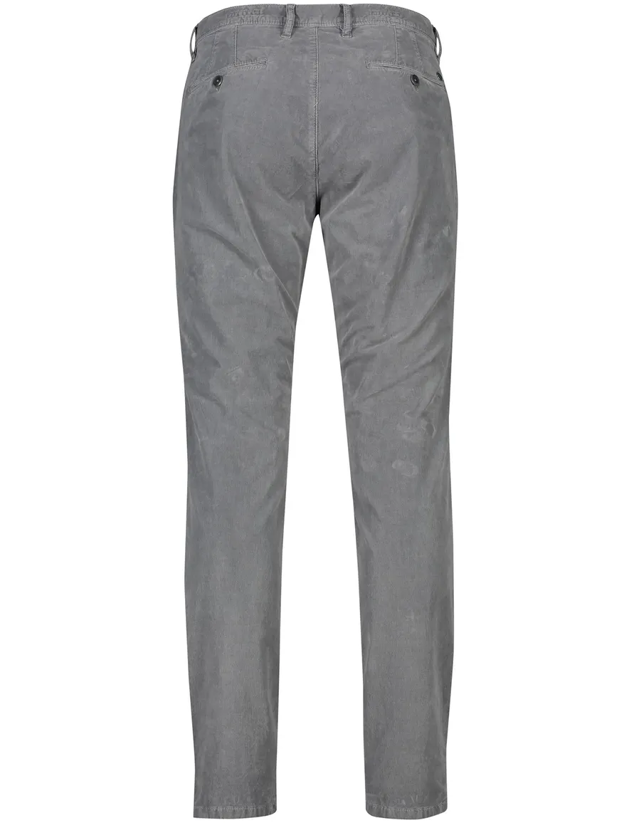 Alberto chino grijs katoen slim fit super stretch