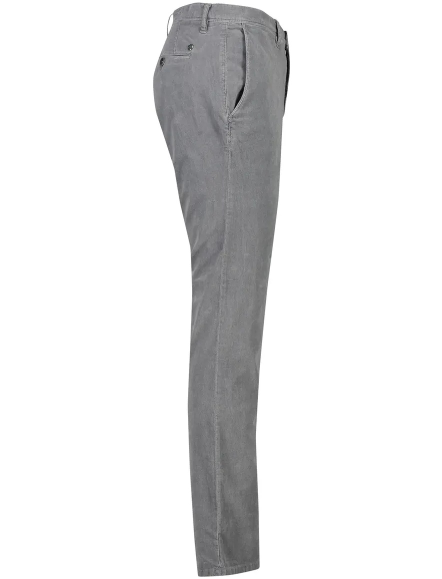 Alberto chino grijs katoen slim fit super stretch