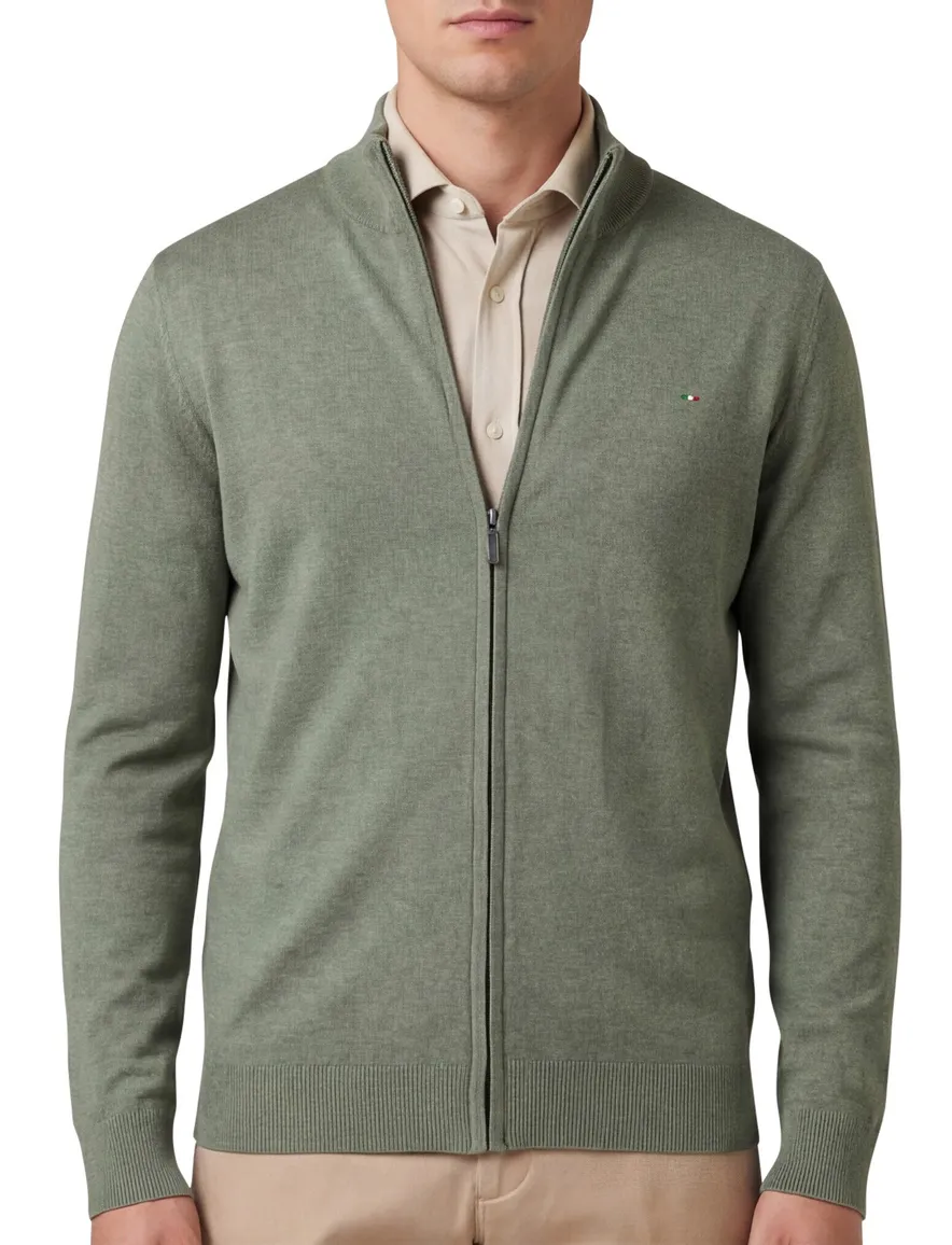 Portofino vest groen effen