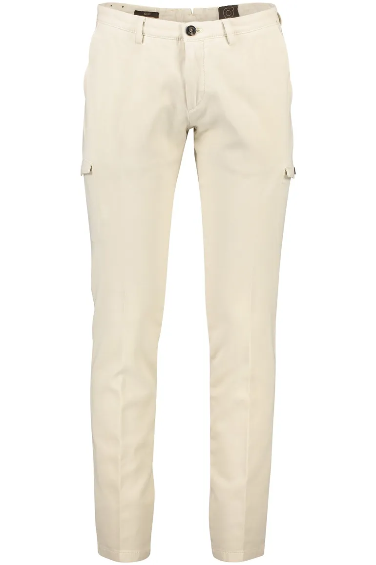 Gardeur chino creme katoen slim fit