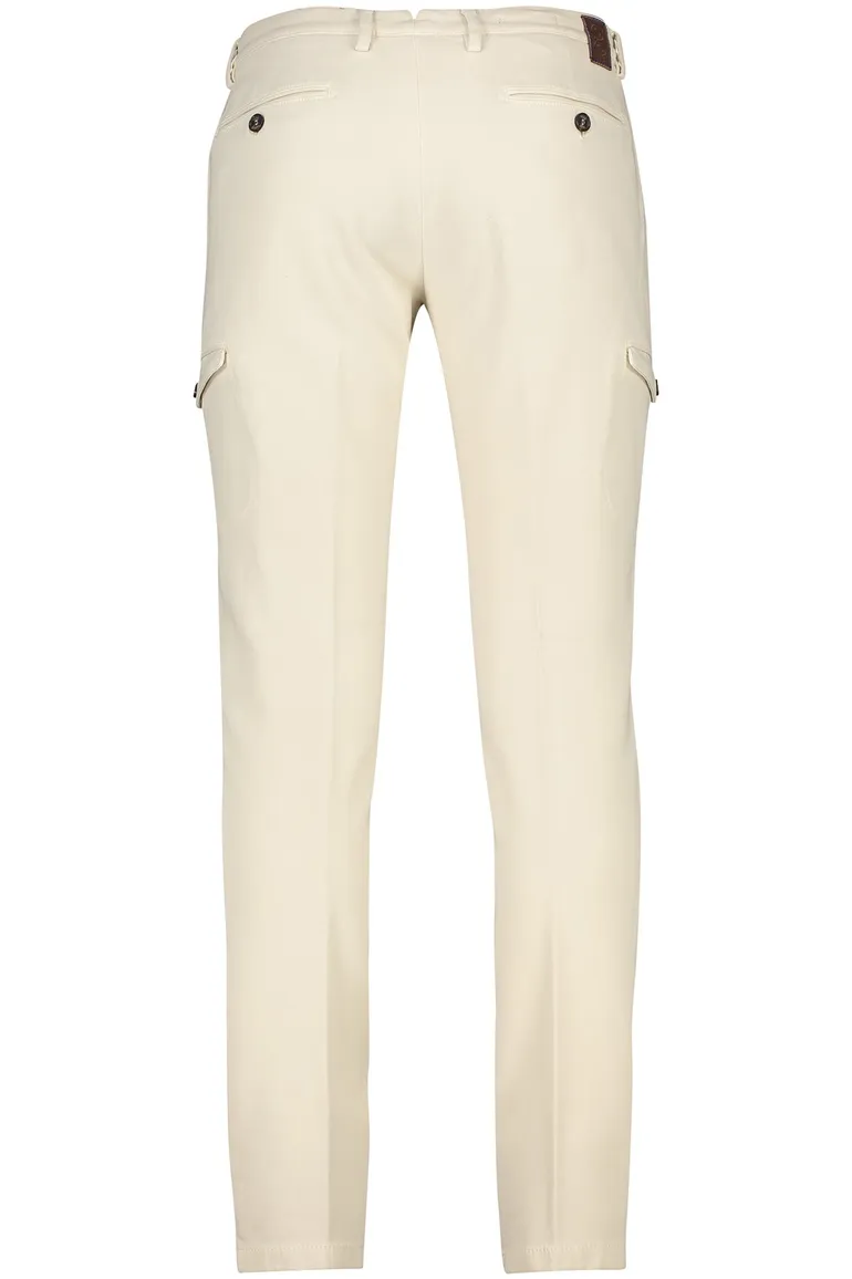 Gardeur chino creme katoen slim fit