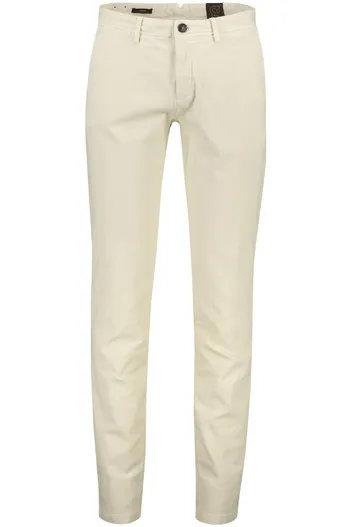 Gardeur Gardeur katoenen broek ecru effen 5-p slim fit