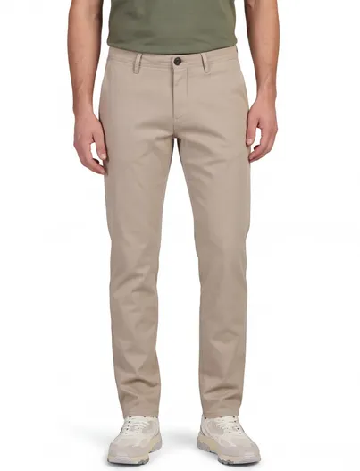 Gardeur Gardeur beige chino katoen slim fit