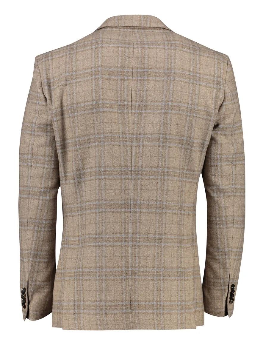 Carl Gross Colbert Bruin geruit modern fit