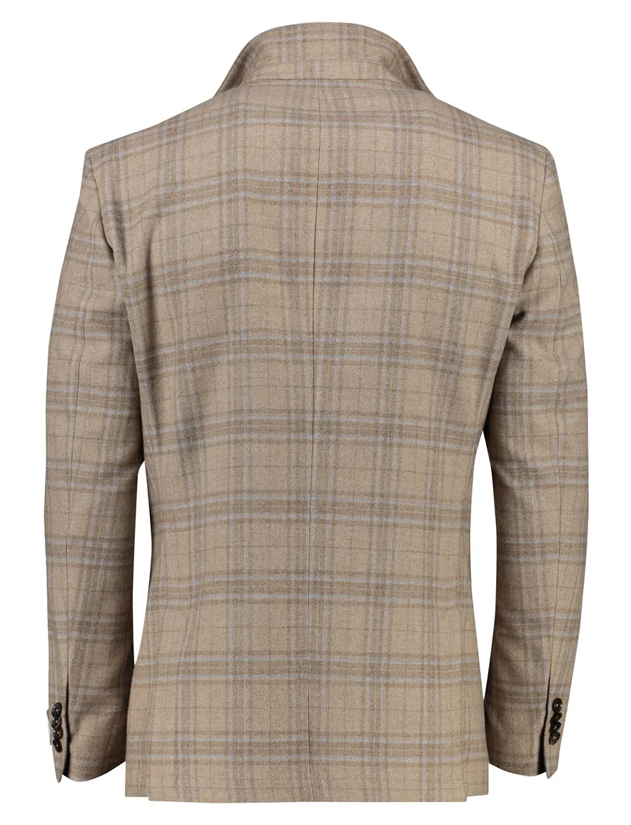 Carl Gross Colbert Bruin geruit modern fit