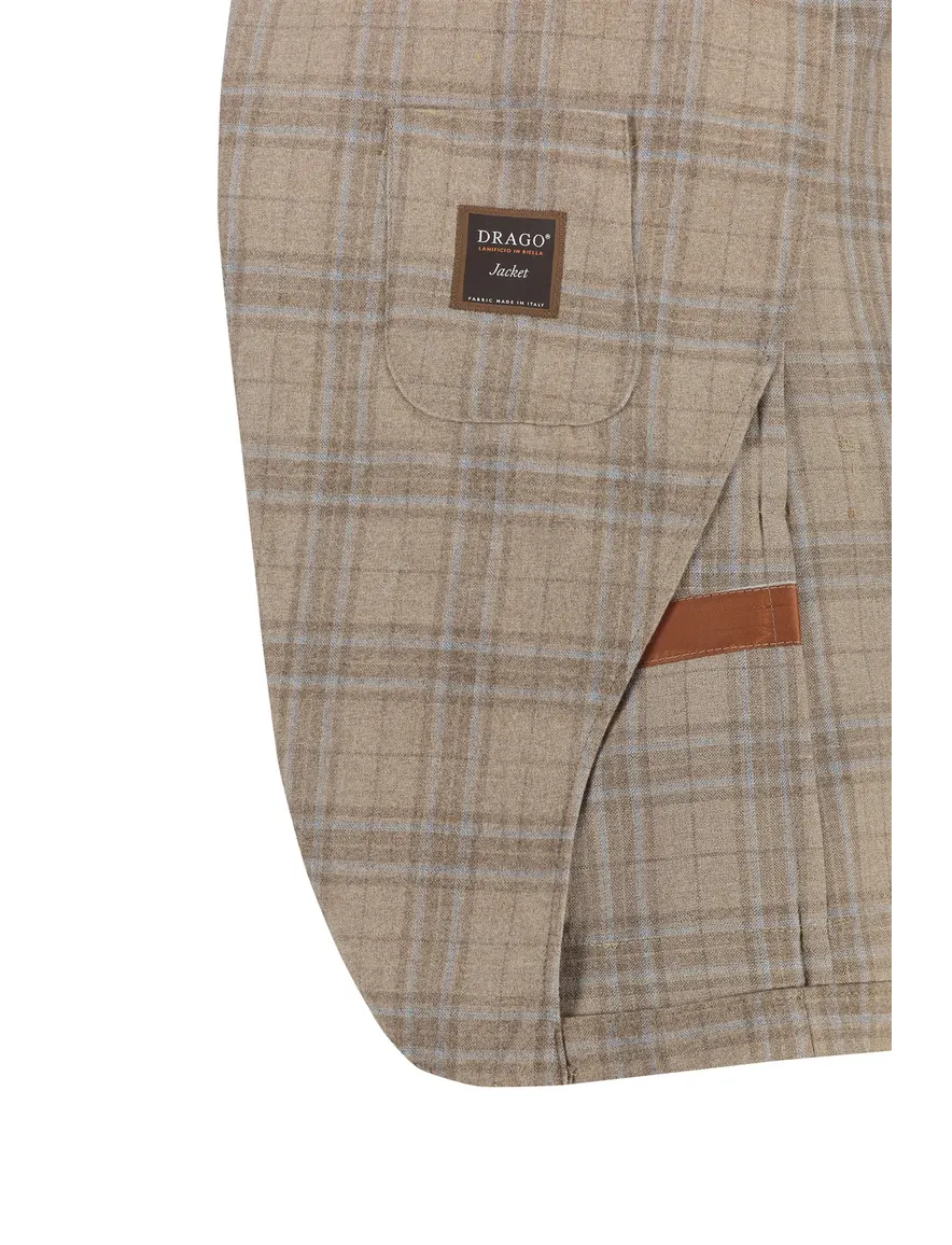 Carl Gross Colbert Bruin geruit modern fit