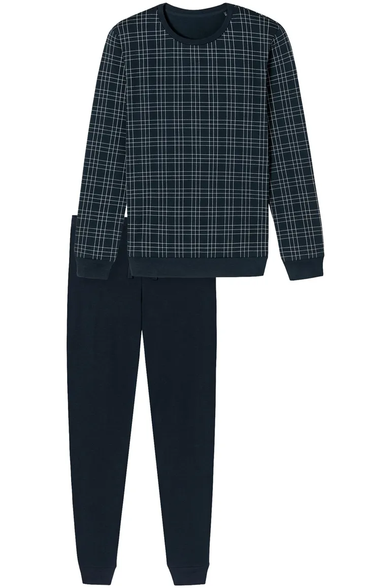 Schiesser pyjama donkerblauw
