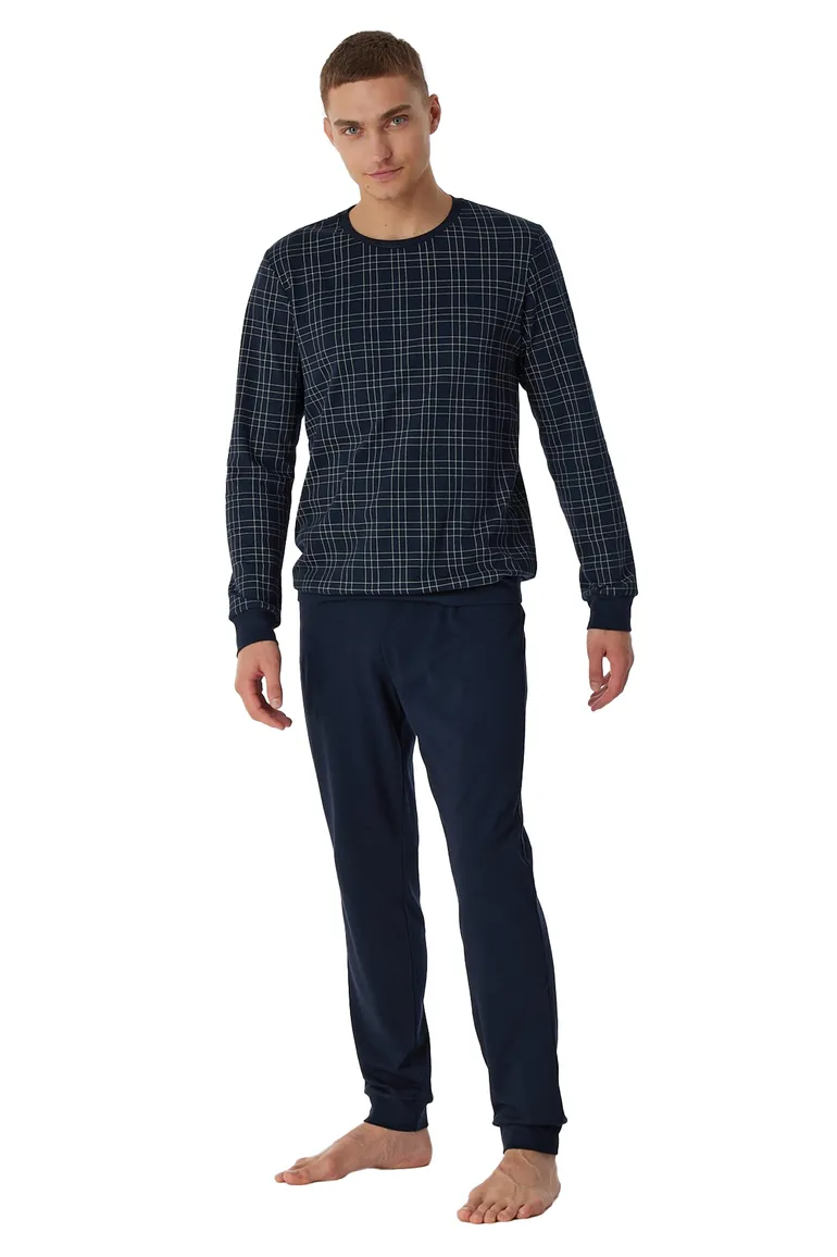 Schiesser pyjama donkerblauw