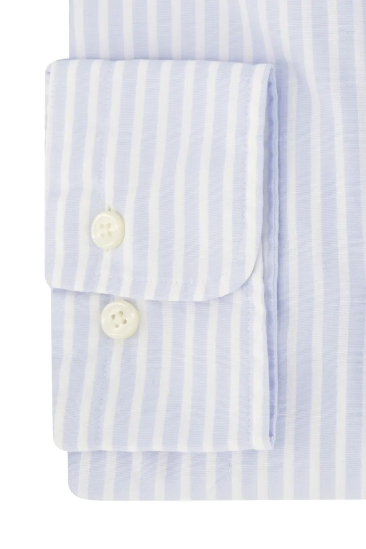 Gant casual overhemd lichtblauw gestreept regular fit katoen