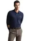 Gant polo shirt heren normale fit donkerblauw effen katoen