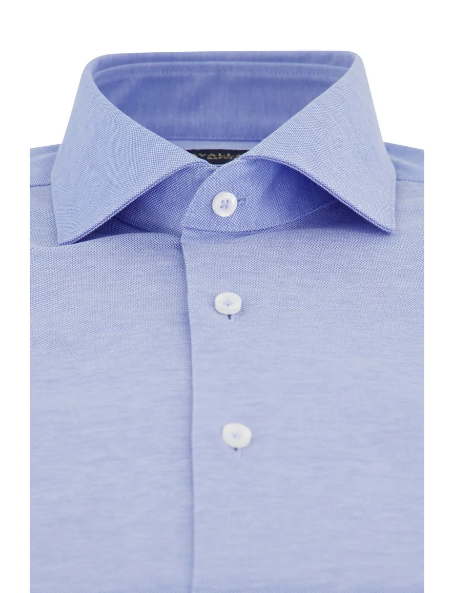 Cavallaro overhemd slim fit lichtblauw katoen