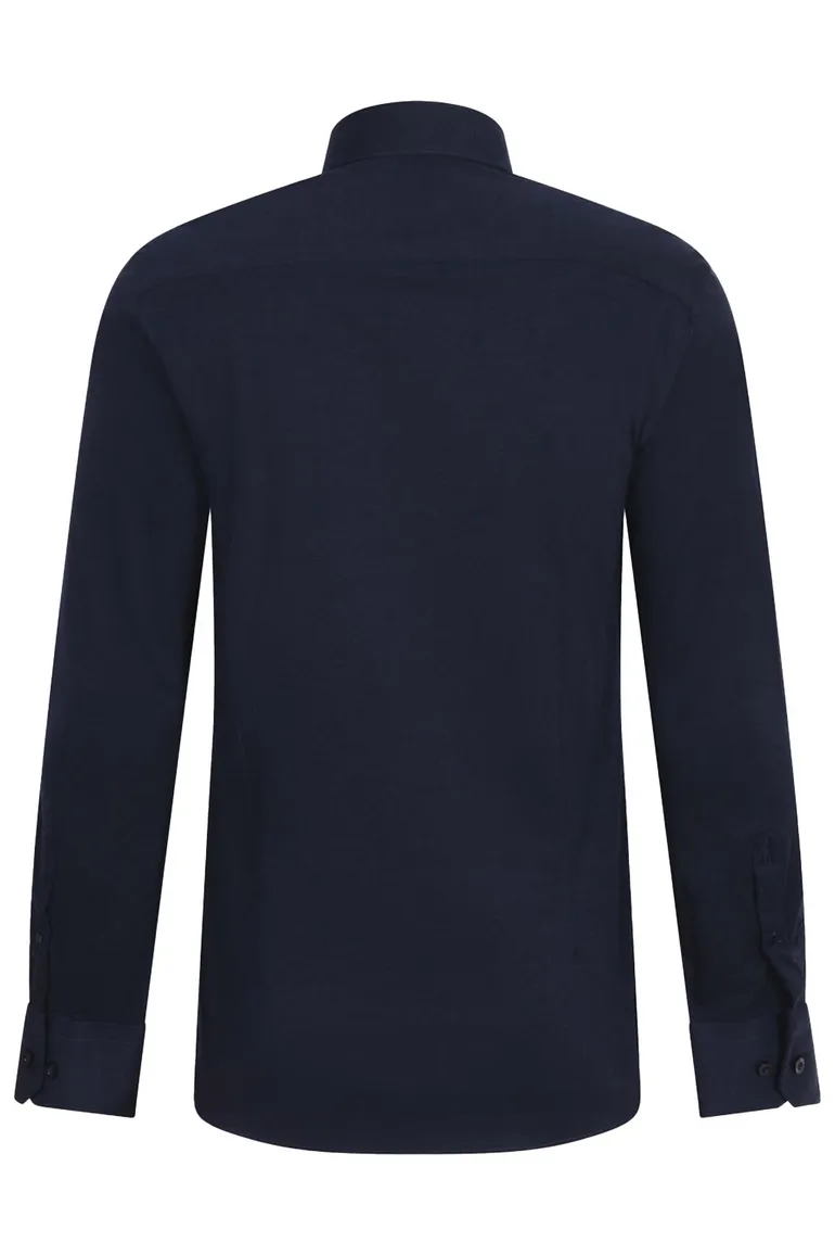 Cavallaro overhemd pique donkerblauw