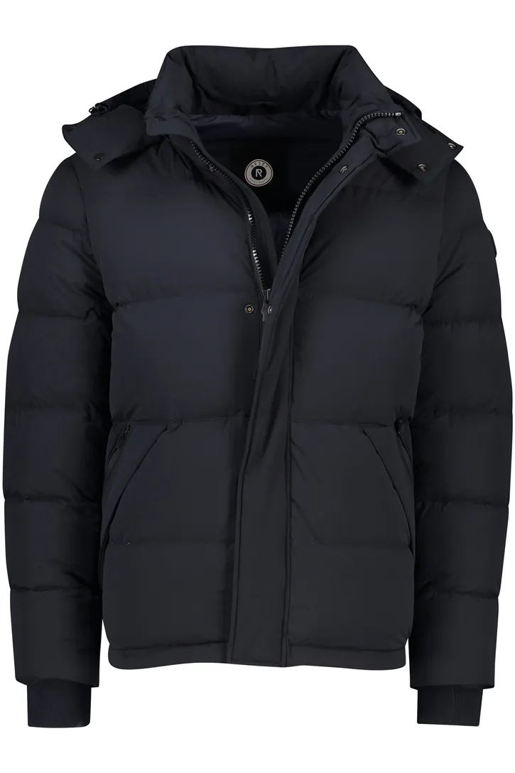 Reset Heathrow korte winterjas donkerblauw normale fit