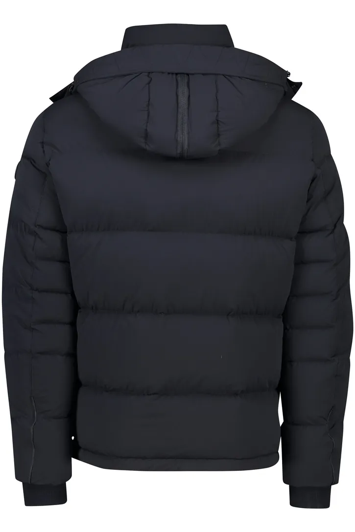 Reset Heathrow korte winterjas donkerblauw normale fit