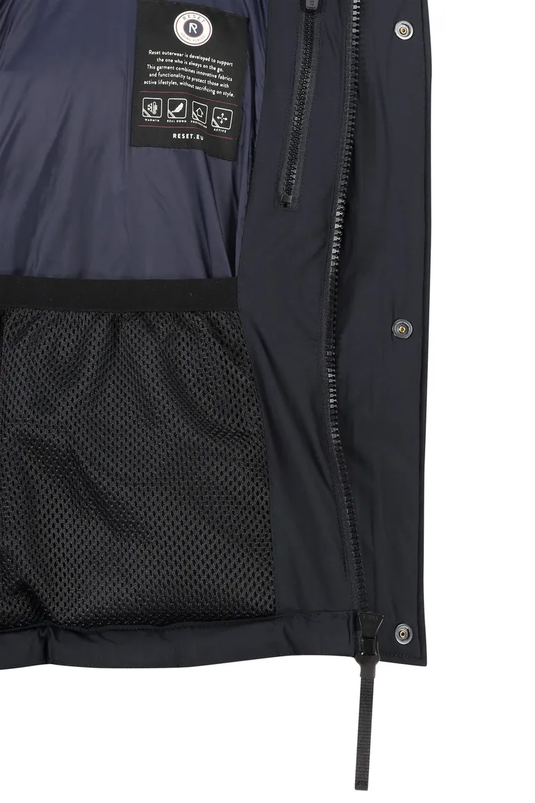 Reset winterjas donkerblauw heathrow