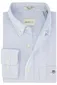 Gant casual overhemd regular fit lichtblauw gestreept katoen