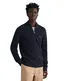 Gant vest donkerblauw geweven katoen