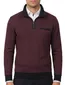 katoenen Casa Moda sweater opstaande kraag rood