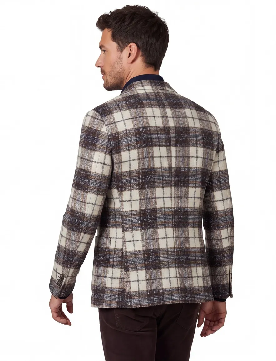 Cavallaro colbert bruin geruit