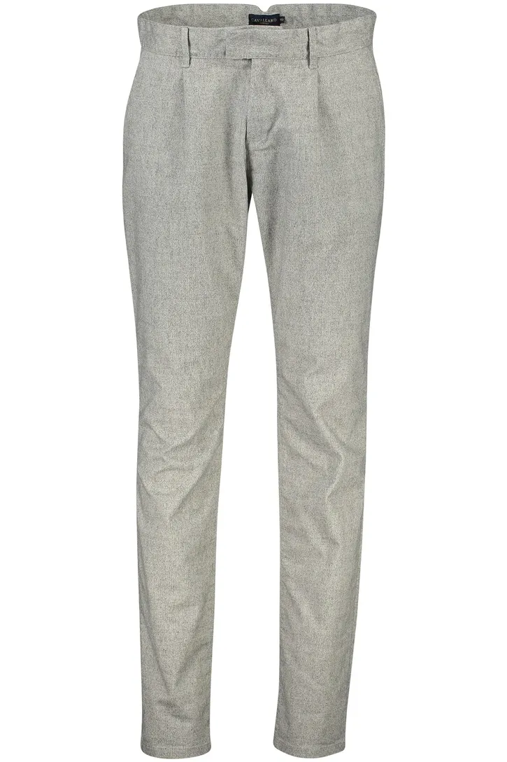Cavallaro pantalon heren grijs effen katoen