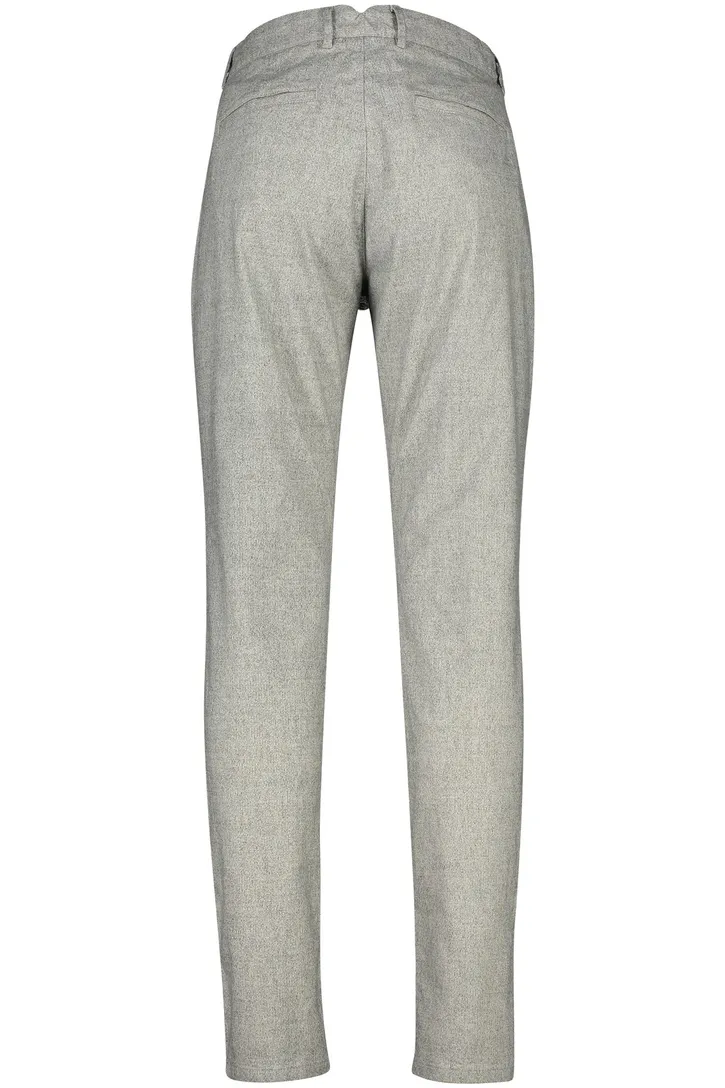 Cavallaro pantalon heren grijs effen katoen