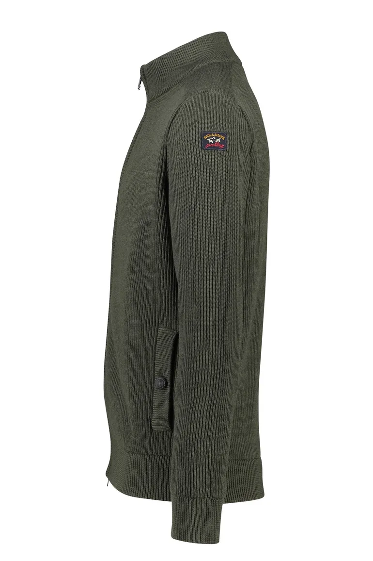 Paul & Shark vest groen wijde fit