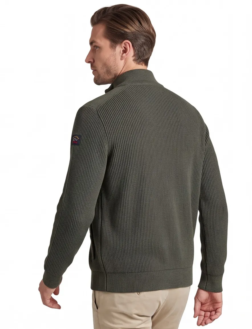 Paul & Shark vest groen wijde fit