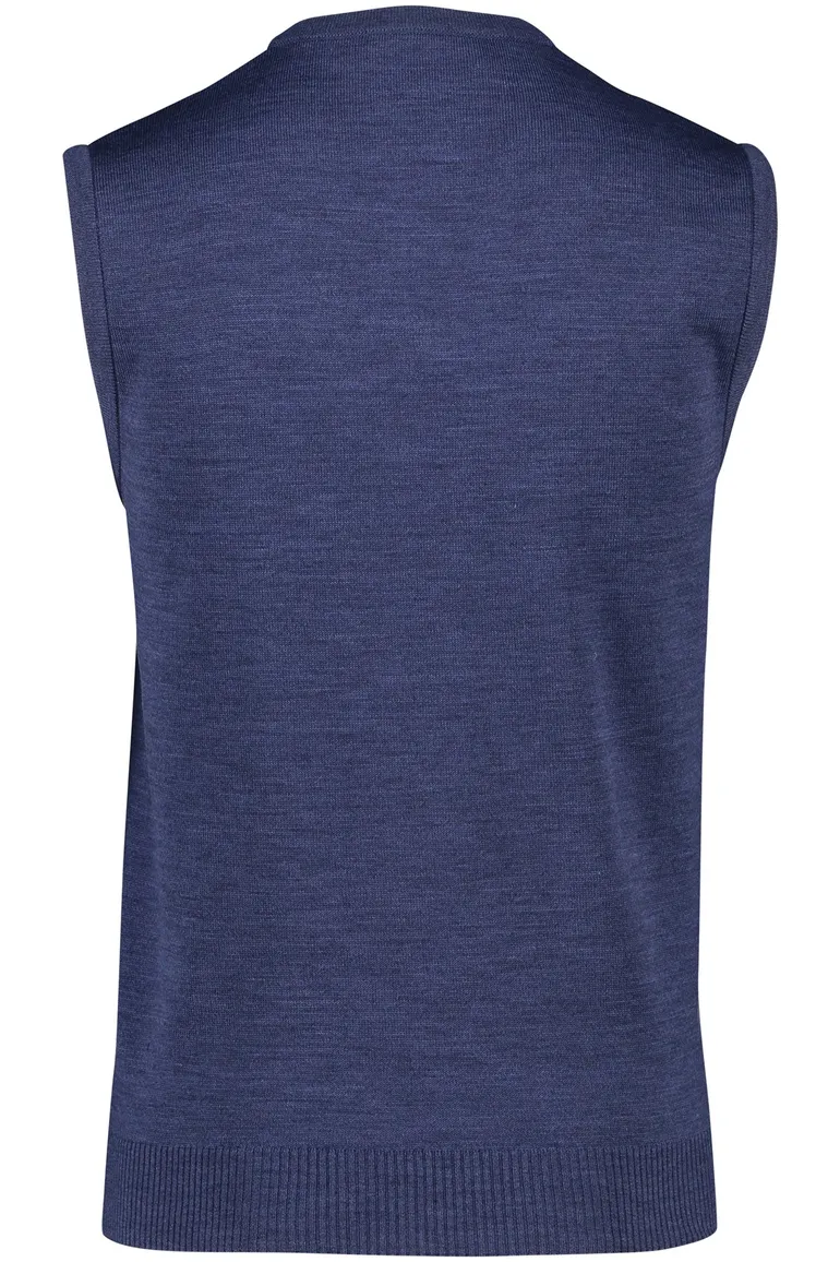 Maerz slipover blauw wol