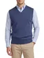 Maerz wollen slipover blauw v-hals