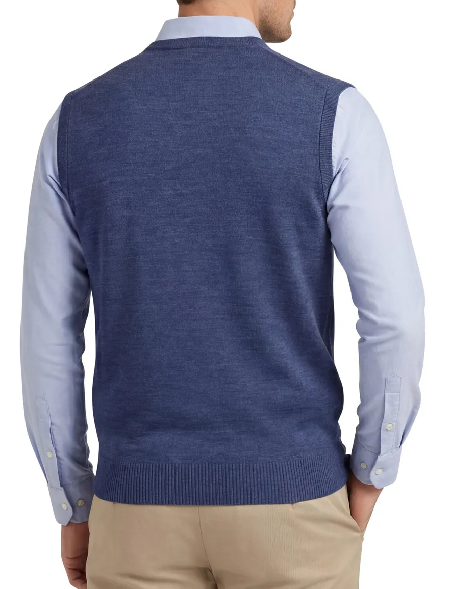 Maerz slipover blauw wol