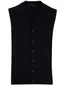 Maerz vest knopen mouwloos navy lamswol