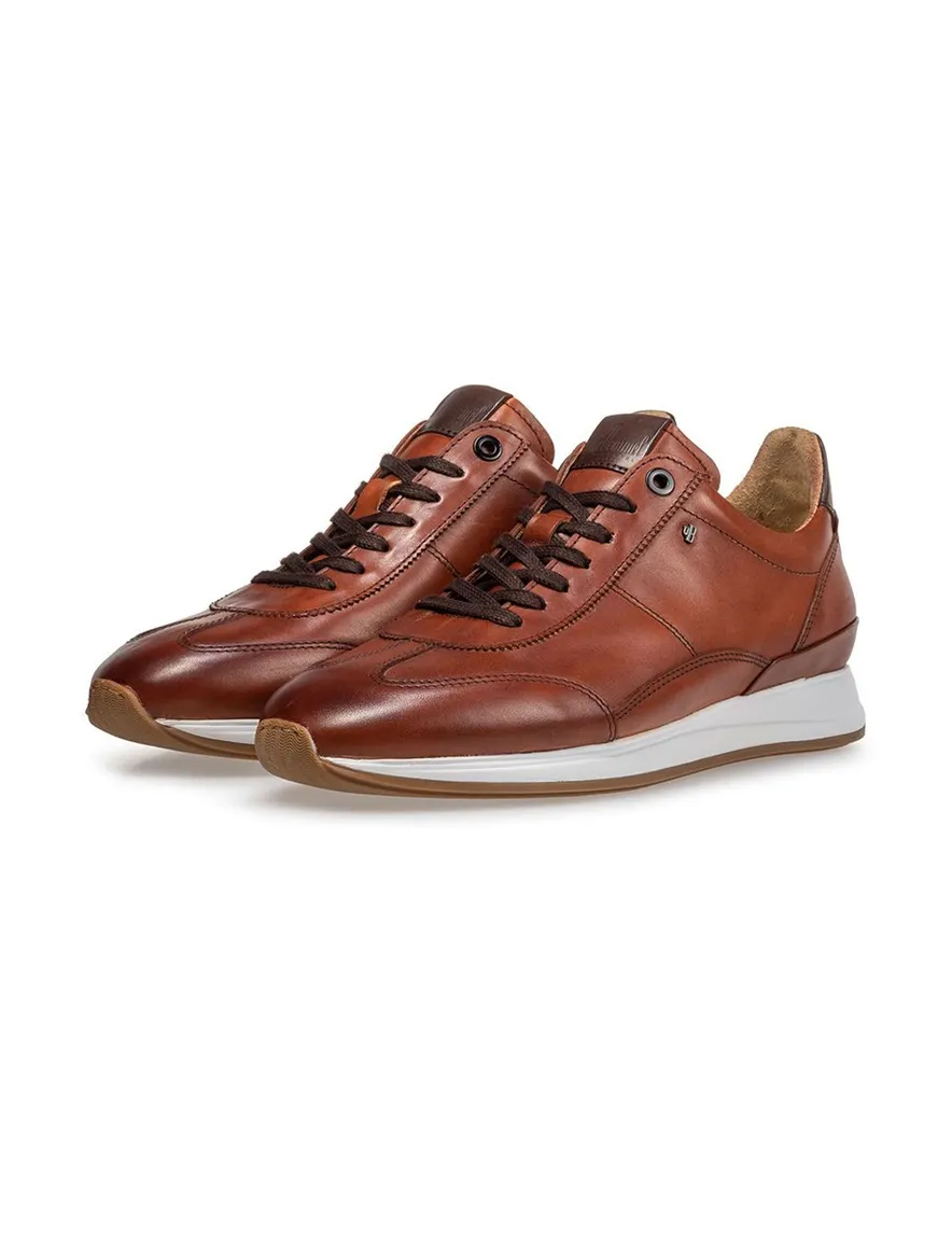 Floris van Bommel sneaker bruin leer