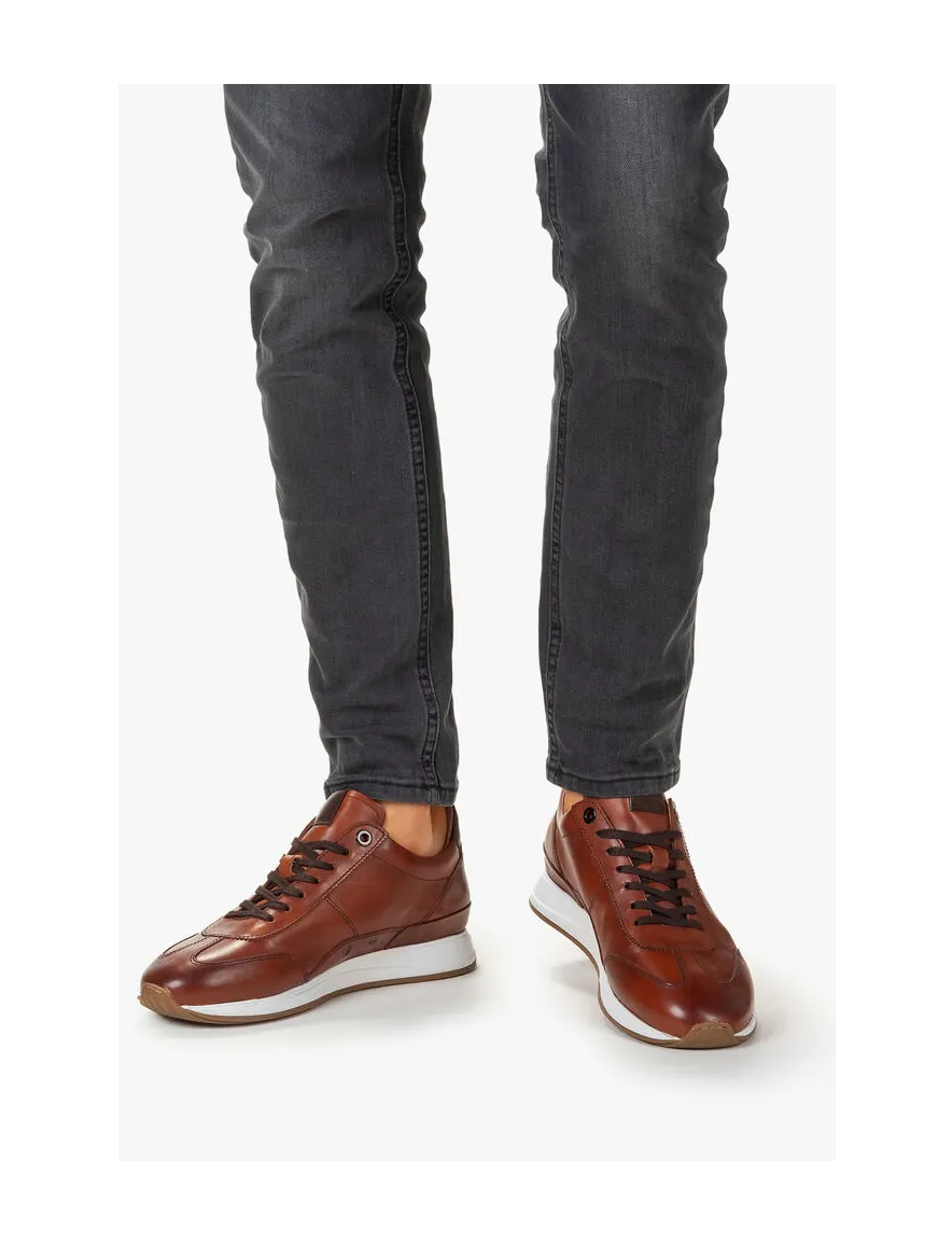 Floris van Bommel sneaker bruin leer