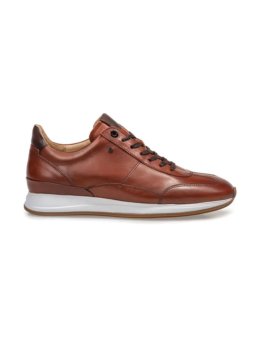 Floris van Bommel sneaker bruin leer