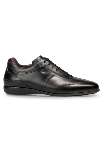Floris van Bommel Floris van Bommel veterschoenen zwart veters effen leer