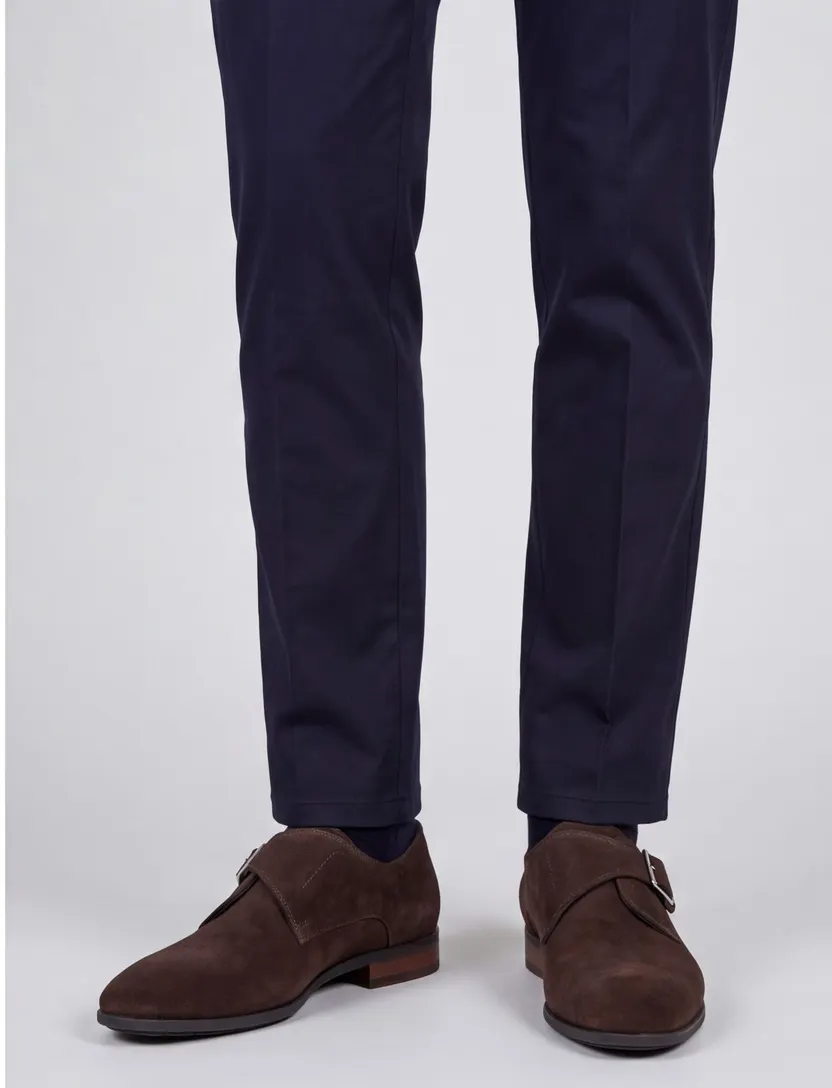 Floris van Bommel nette schoen donkerbruin effen suede