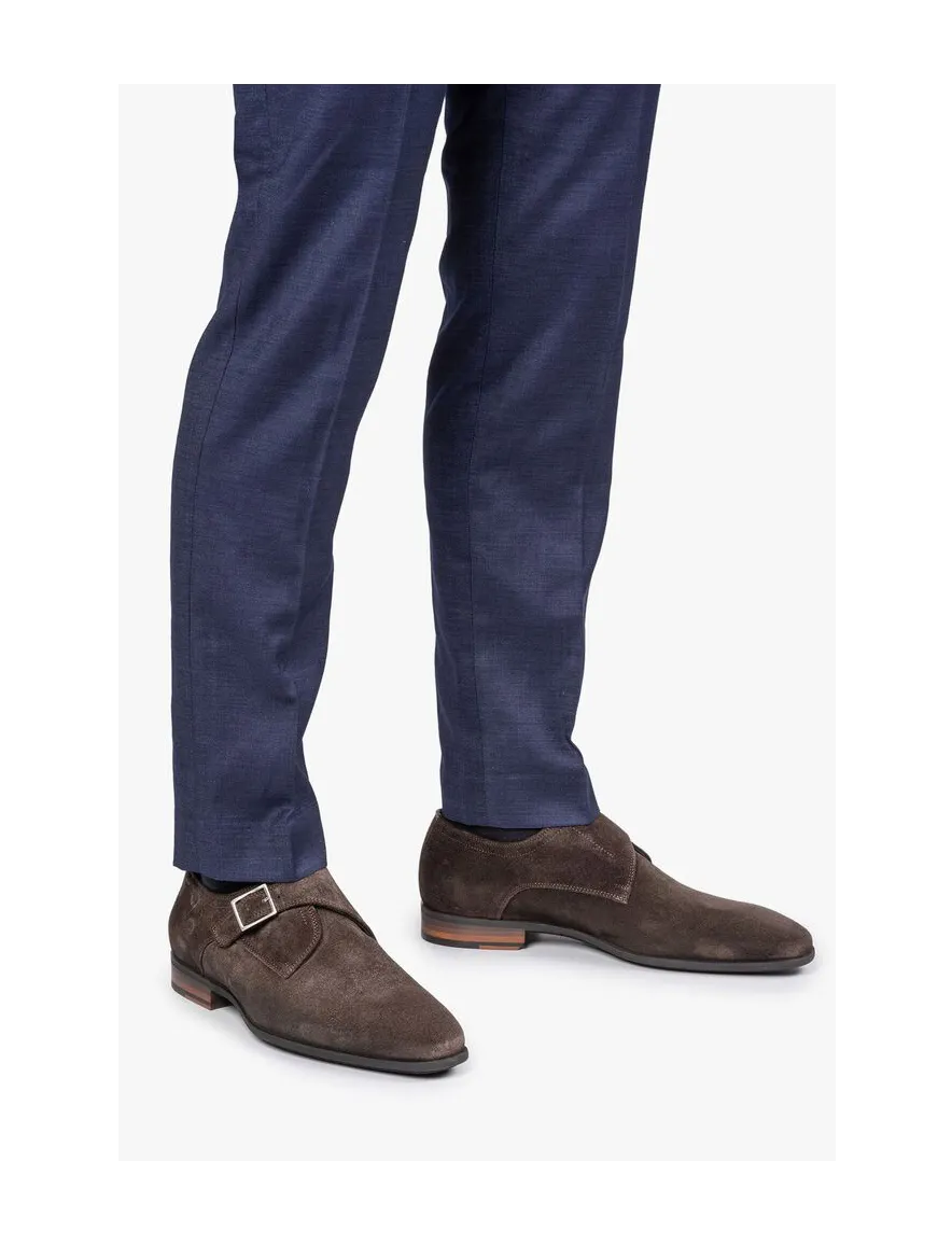 Floris van Bommel nette schoenen bruin effen gesp