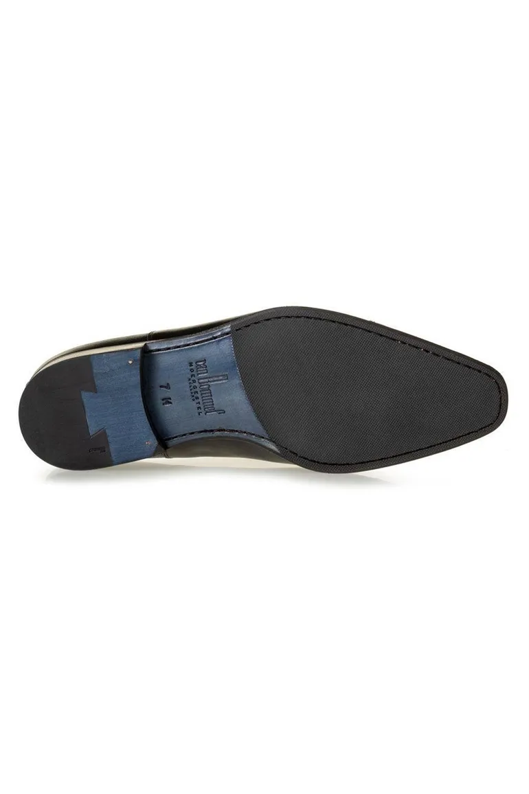 Floris van Bommel veterschoenen zwart uni leer